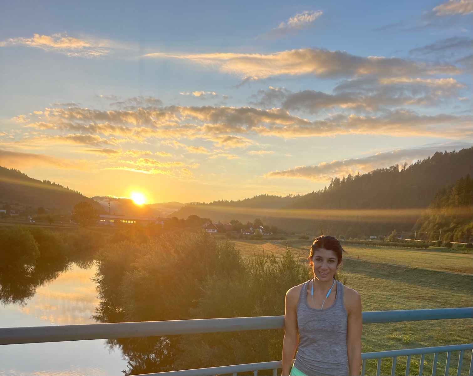 early morning run in the Black Forest