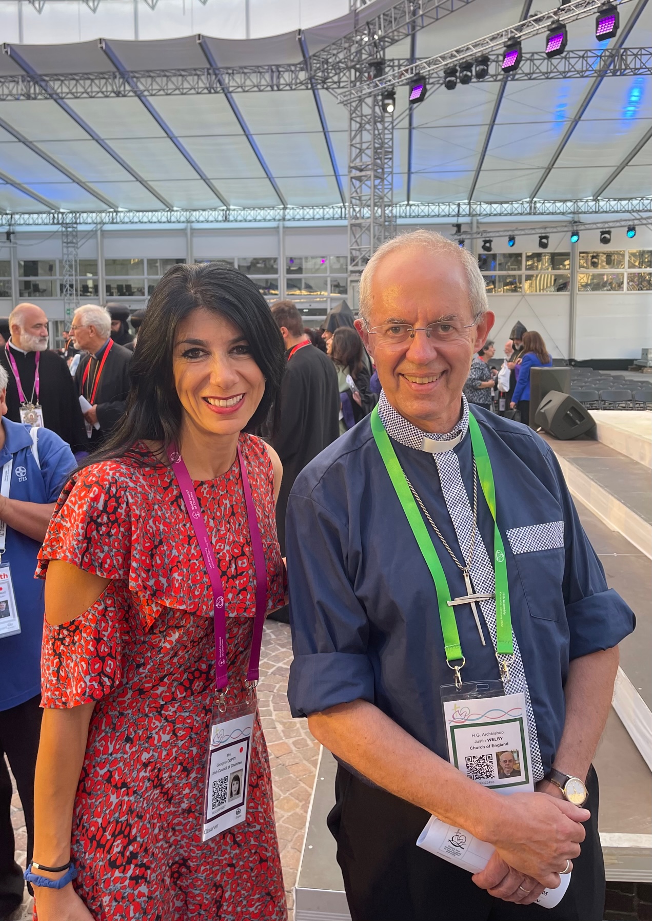 with Archbishop Welby at the 11th Assembly